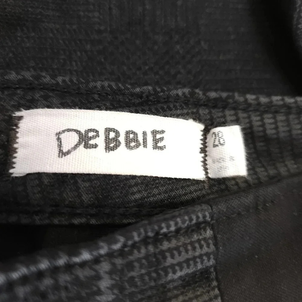 Textile Elizabeth & James Ankle Skinny Jeans Debbie Black Plaid Denim - Picture 5 of 7